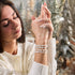 Perlmutt | 925er Sterlingsilber | Kleeblatt-Wrap